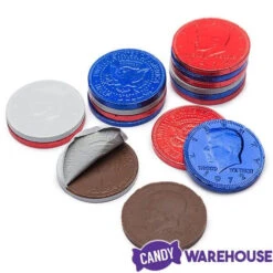 USA Patriotic Foiled Milk Chocolate Coins: 1LB Bag 9 USA Patriotic Foiled Milk Chocolate Coins: 1LB Bag -Candy Store usa patriotic foiled milk chocolate coins 1lb bag candy warehouse 4