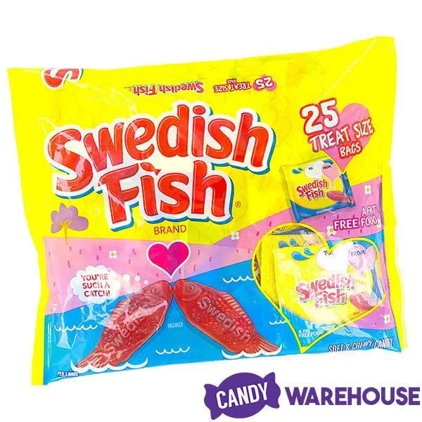 Valentine Swedish Fish Candy Treat Size Packs: 25-Piece Bag 5 Valentine Swedish Fish Candy Treat Size Packs: 25-Piece Bag - Image 3