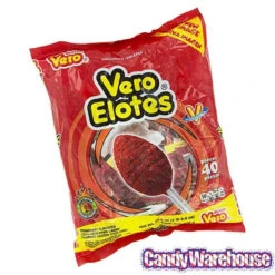 Vero Elotes Chili Lollipops: 40-Piece Bag 7 Vero Elotes Chili Lollipops: 40-Piece Bag -Candy Store vero elotes chili lollipops 40 piece bag candy warehouse 3