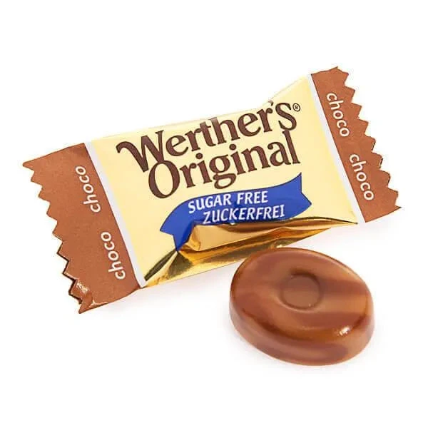 Werther's Original Sugar Free Caramel Chocolate Hard Candy: 1.75LB Box 3 Werther's Original Sugar Free Caramel Chocolate Hard Candy: 1.75LB Box
