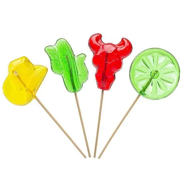 Western Hard Candy Lollipops: 12-Piece Bag 3 Western Hard Candy Lollipops: 12-Piece Bag