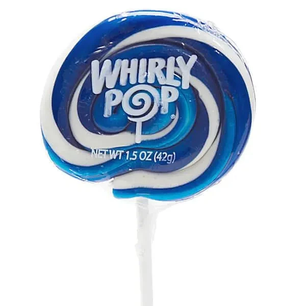 Whirly Pop 1.5-Ounce Swirl Suckers - Royal Blue: 24-Piece Display 3 Whirly Pop 1.5-Ounce Swirl Suckers - Royal Blue: 24-Piece Display