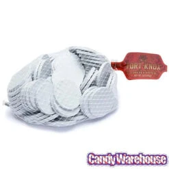 White Foiled Milk Chocolate Coins: 1LB Bag -Candy Store white foiled milk chocolate coins 1lb bag candy warehouse 3