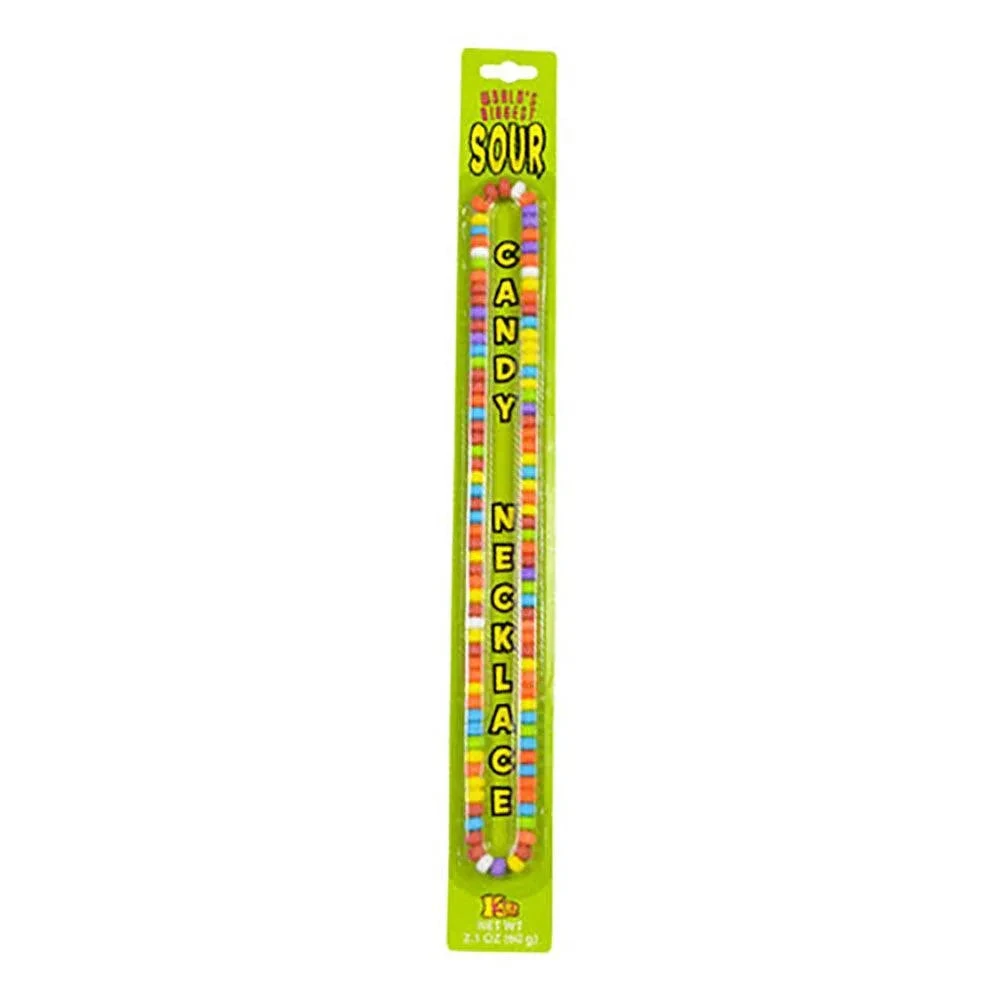 World's Biggest Sour Candy Necklace: 24-Piece Display 4 World's Biggest Sour Candy Necklace: 24-Piece Display - Image 2