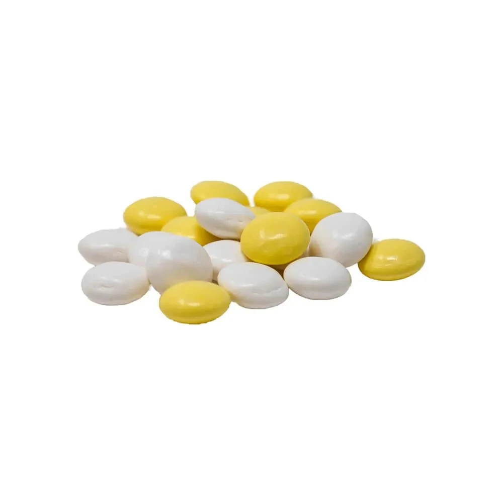 Yogurt Coated Coconut Gems- Pastel Yellow And White: 2LB Bag 3 Yogurt Coated Coconut Gems- Pastel Yellow And White: 2LB Bag